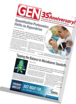 Genetic Engineering & Biotechnology News – 1 March 2016