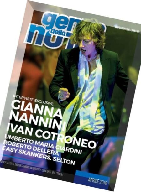 Gente della Notte – Aprile 2016 Cover