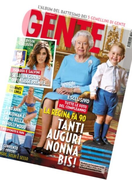 Gente Italia – 3 Maggio 2016 Cover