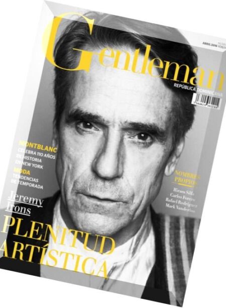 Gentleman Republica Dominicana – Abril 2016 Cover