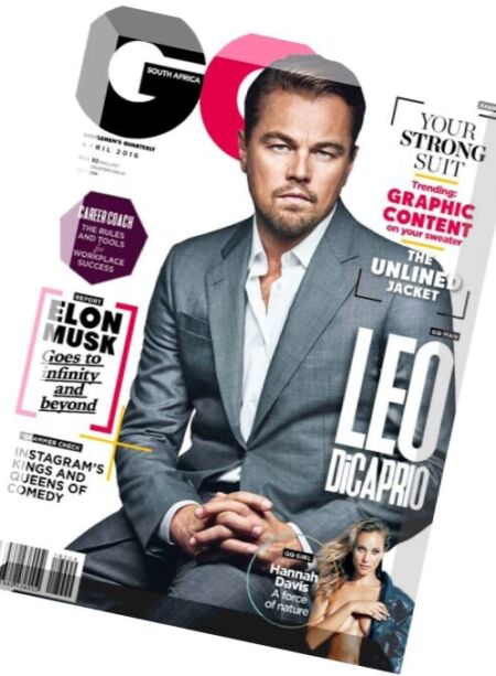 GQ South Africa – April 2016 Cover