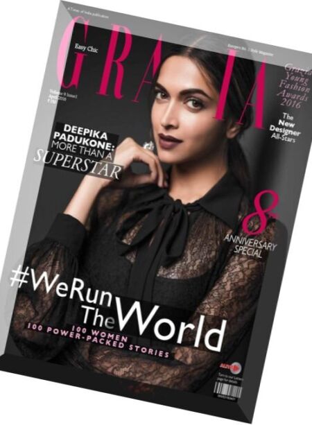 Grazia India – April 2016 Cover
