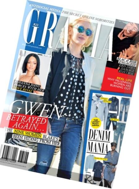 Grazia South Africa – 20 April 2016 Cover
