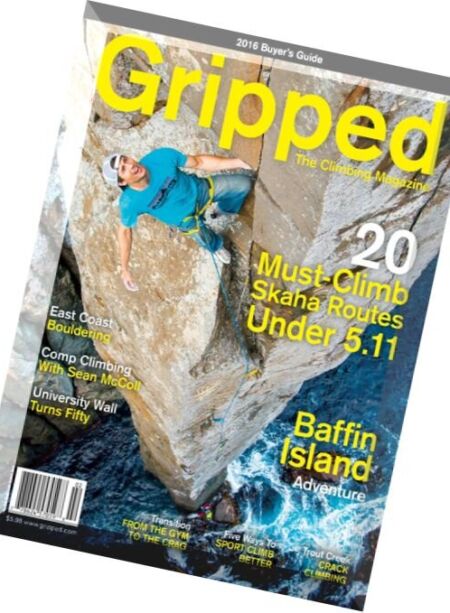 Gripped The Climbing Magazine – April-May 2016 Cover