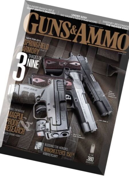 Guns & Ammo – June 2016 Cover