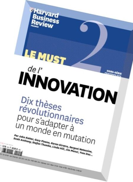 Harvard Business Review – Hors-Serie Printemps 2016 Cover