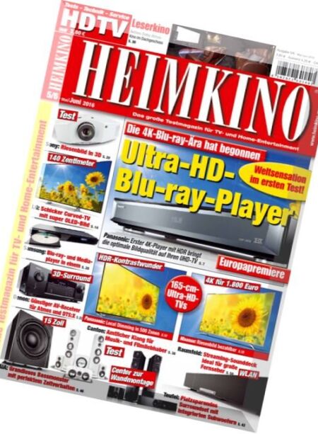 Heimkino – Mai-Juni 2016 Cover