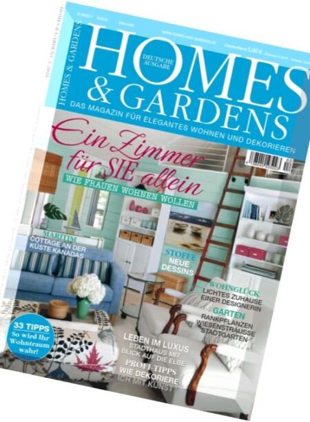 Homes & Gardens – Mai-Juni 2016 Cover