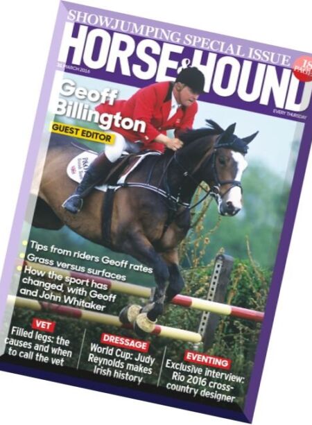 Horse & Hound – 31 March 2016 Cover