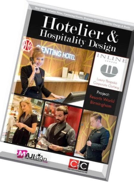 Hotelier & Hospitality Design – May 2016 Cover