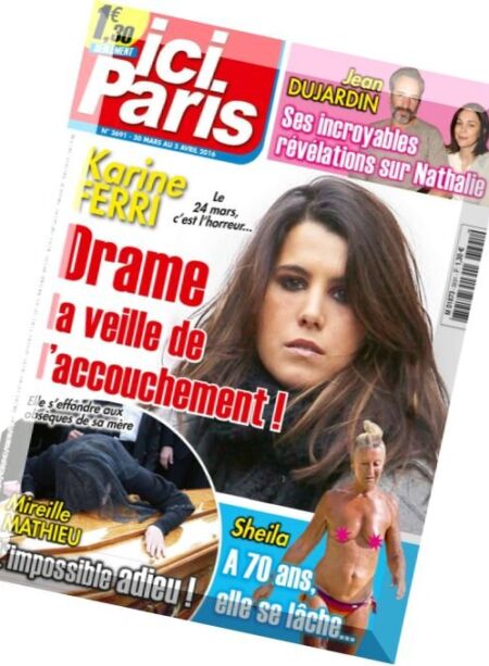 Ici Paris – 30 Mars au 5 Avril 2016 Cover