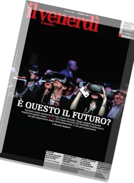 Il Venerdi di Repubblica – 25 Marzo 2016 Cover