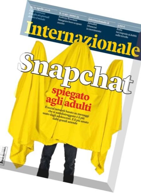 Internazionale – 15 Aprile 2016 Cover