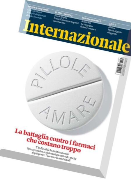 Internazionale – 29 Aprile 2016 Cover