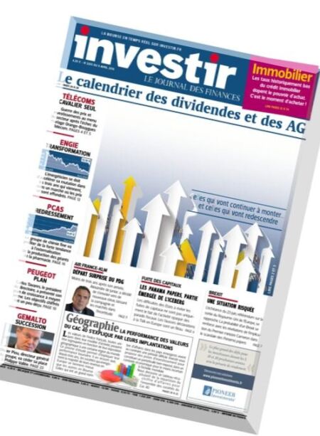 Investir – 9 Avril 2016 Cover