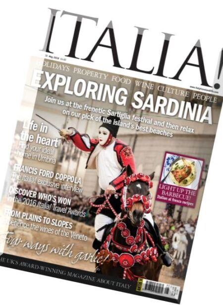 Italia! Magazine – May 2016 Cover
