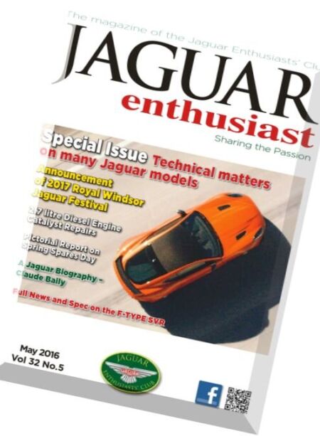 Jaguar Enthusiast – May 2016 Cover
