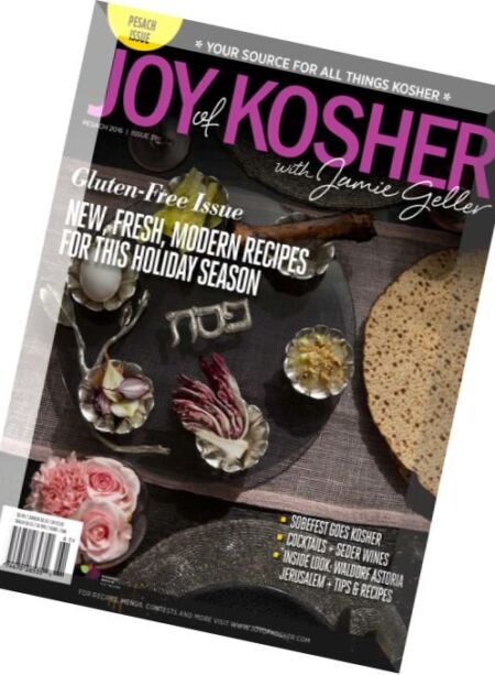 Joy of Kosher – Pesach 2016 Cover