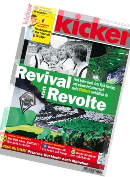 Kicker Magazin – N 32, 18 April 2016 Cover