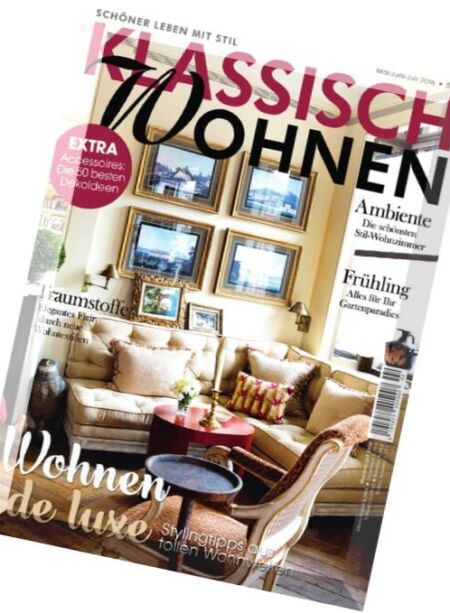 Klassisch Wohnen – Mai-Juli 2016 Cover