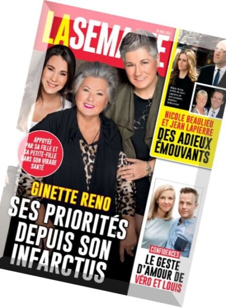 La Semaine – 29 Avril 2016 Cover
