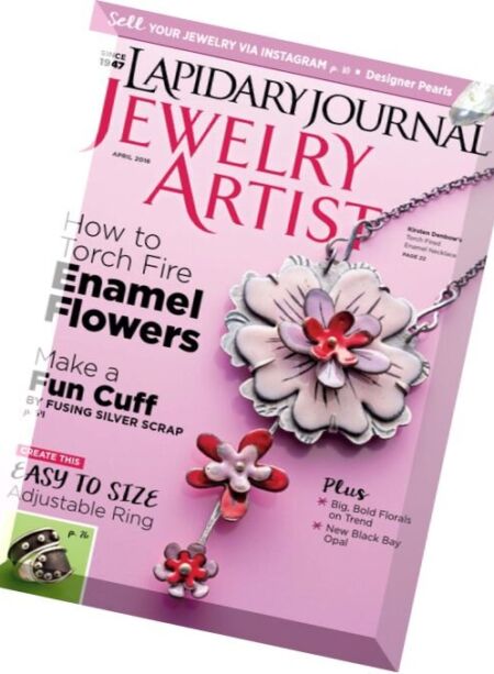Lapidary Journal Jewelry Artist – April 2016 Cover