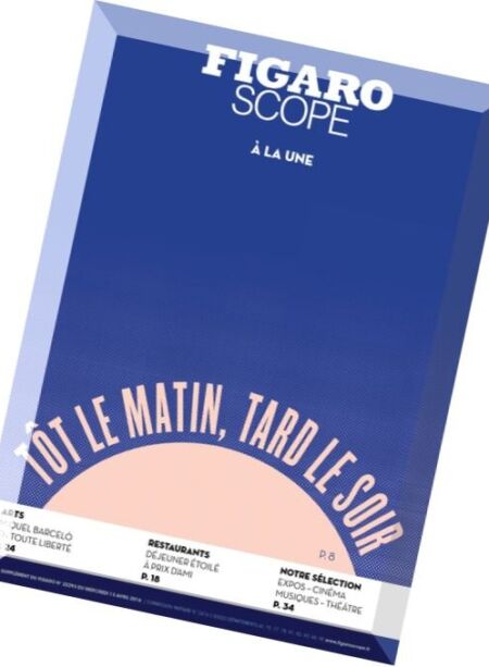 Le Figaroscope – 13 Avril 2016 Cover