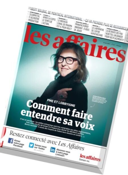 Les Affaires – 23 Avril 2016 Cover