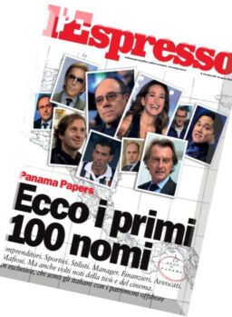 l’Espresso – 14 Aprile 2016