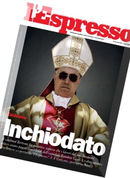 L’Espresso – 7 Aprile 2016 Cover