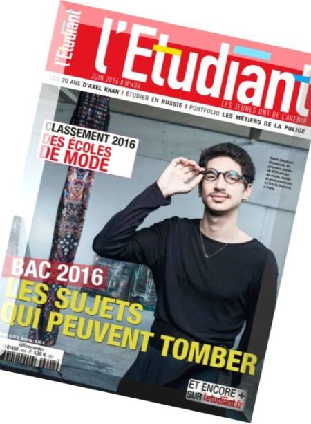 L’Etudiant – Juin 2016 Cover