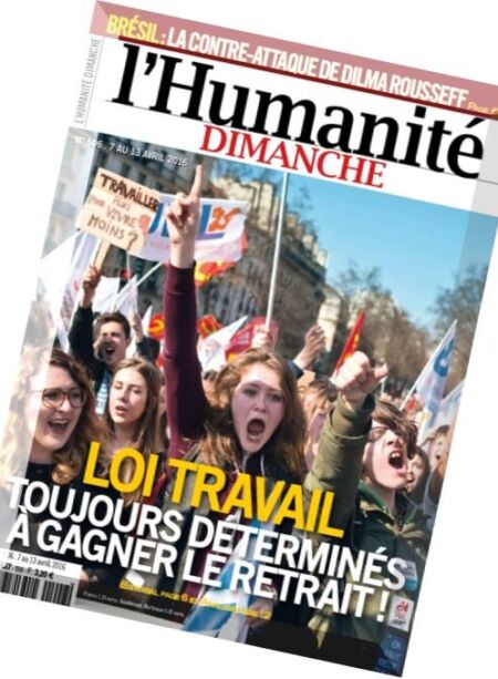 L’Humanite Dimanche – 7 au 13 Avril 2016 Cover