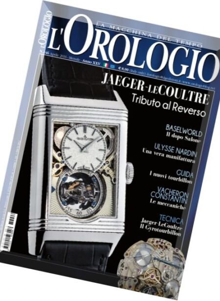 L’Orologio – Aprile 2016 Cover