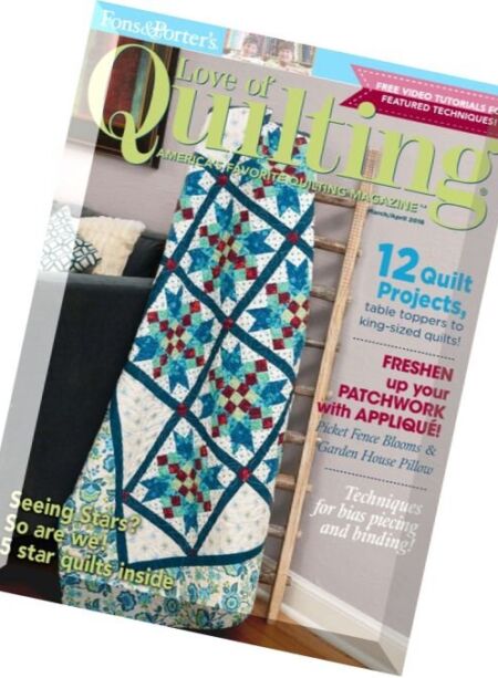 Love of Quilting – March-April 2016 Cover