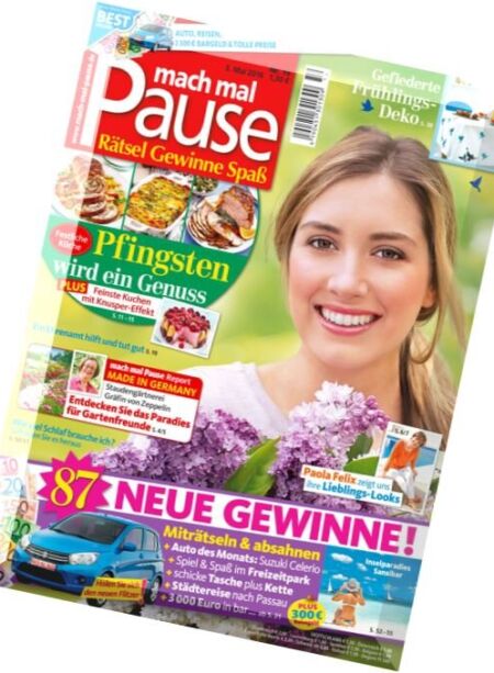 Mach mal Pause – 3 Mai 2016 Cover