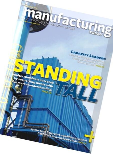 Manufacturing Today – May-June 2016 Cover