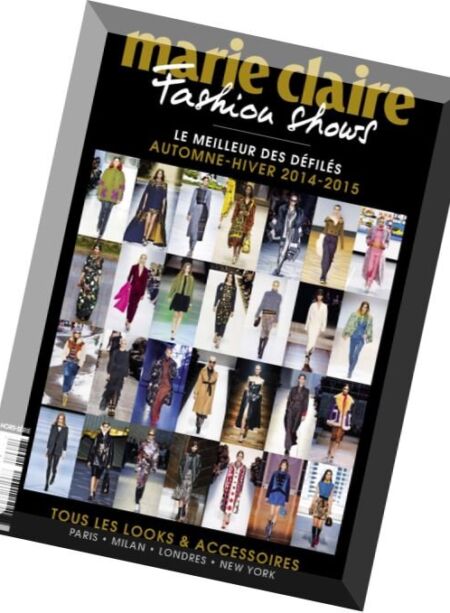 Marie Claire Fashion Shows – Automne 2014 – Hiver 2015 Cover