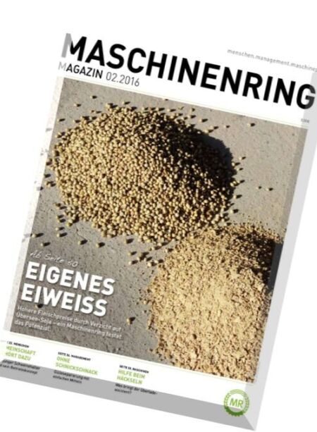 Maschinenring Magazin – Februar 2016 Cover