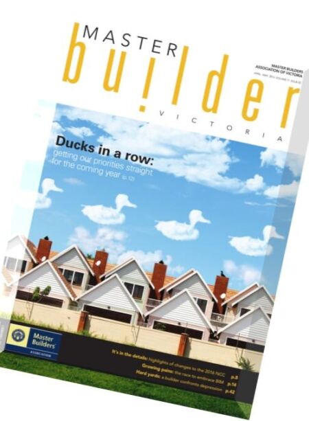 Master Builder Victoria – April-May 2016 Cover