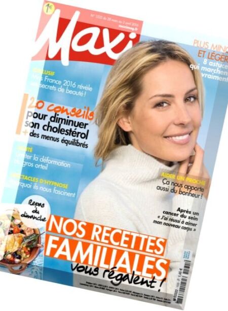 Maxi – 28 Mars au 3 Avril 2016 Cover