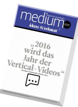 Medium Magazin – April 2016