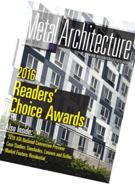 Metal Architecture – April 2016 Cover