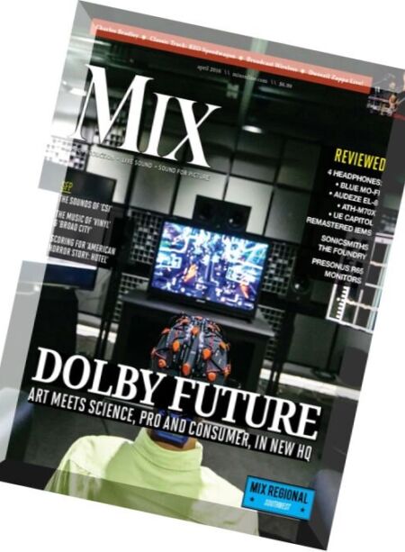 Mix Magazine – April 2016 Cover