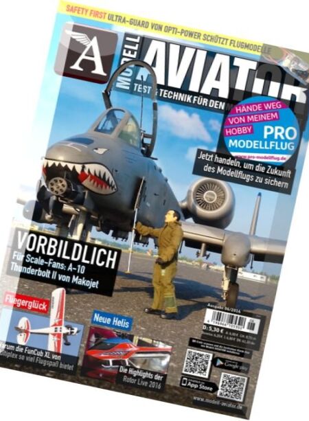 Modell Aviator – Juni 2016 Cover