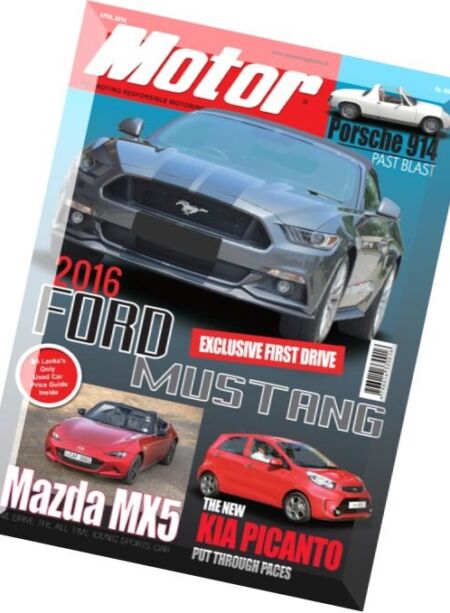 Motor Magazine – April 2016 Cover