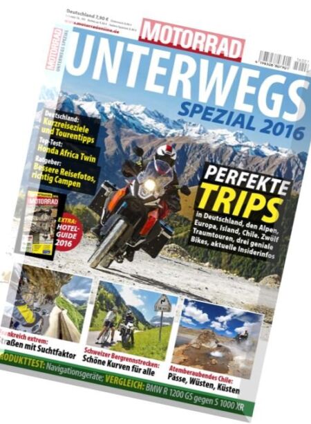 Motorrad Magazin – Spezial (Unterwegs 2016) April N 01, 2016 Cover