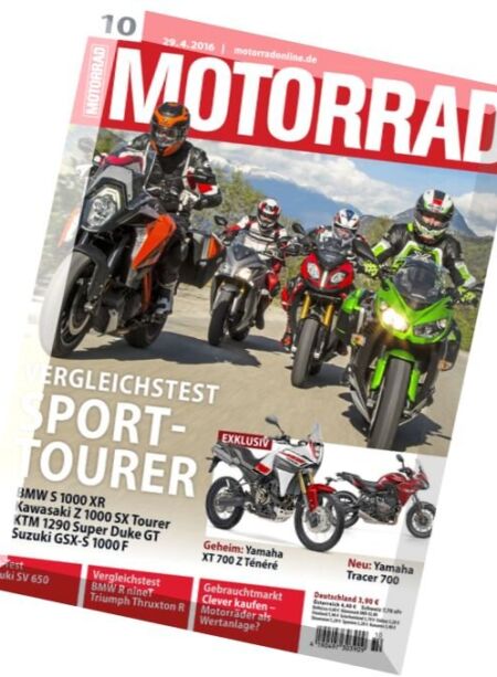 MOTORRAD – Nr.10, 29 April 2016 Cover