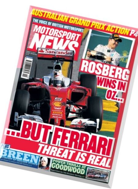 Motorsport News – 23 March 2016 Cover