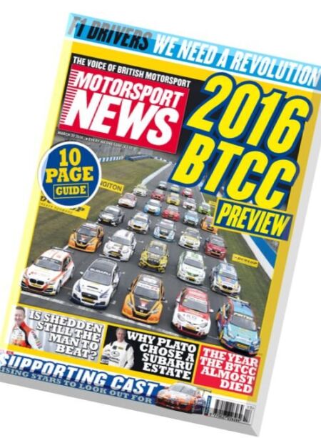 Motorsport News – 30 March 2016 Cover