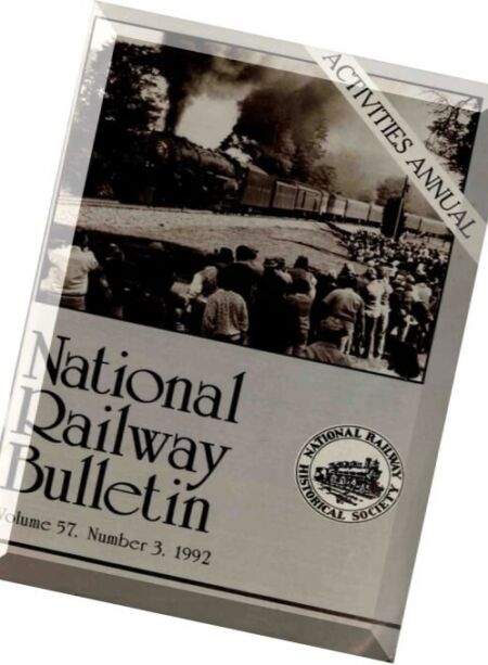 National Railway Bulletin – 1992 (Vol.57 N 3) Cover